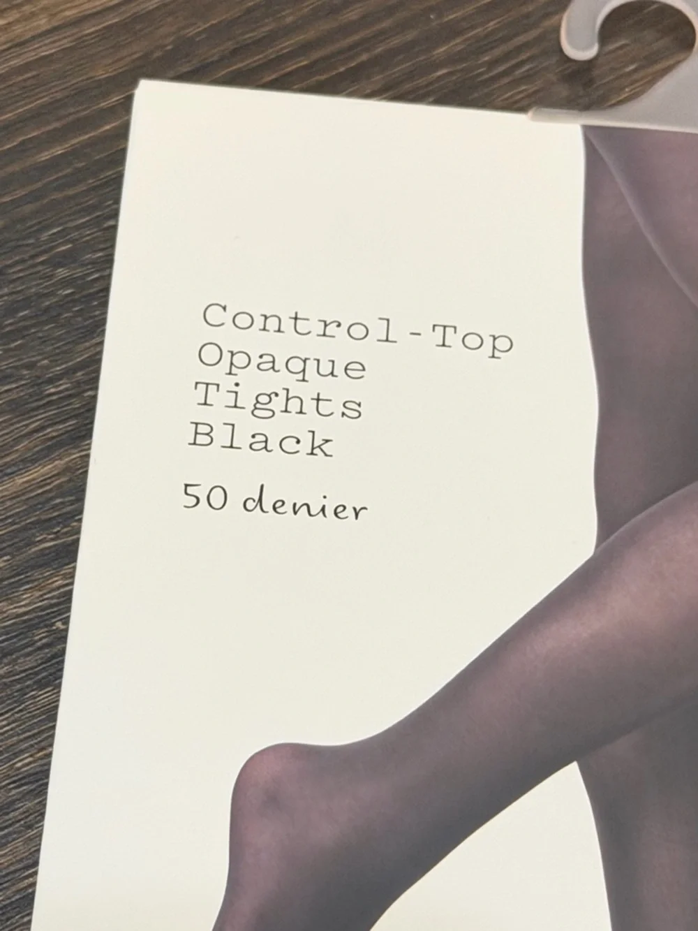 a new day Black Opaque Control-Top Tights